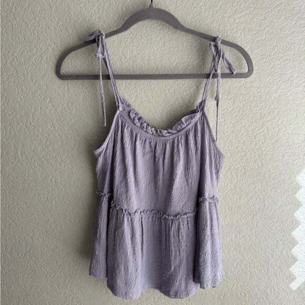 Lavender Textured Babydoll Top